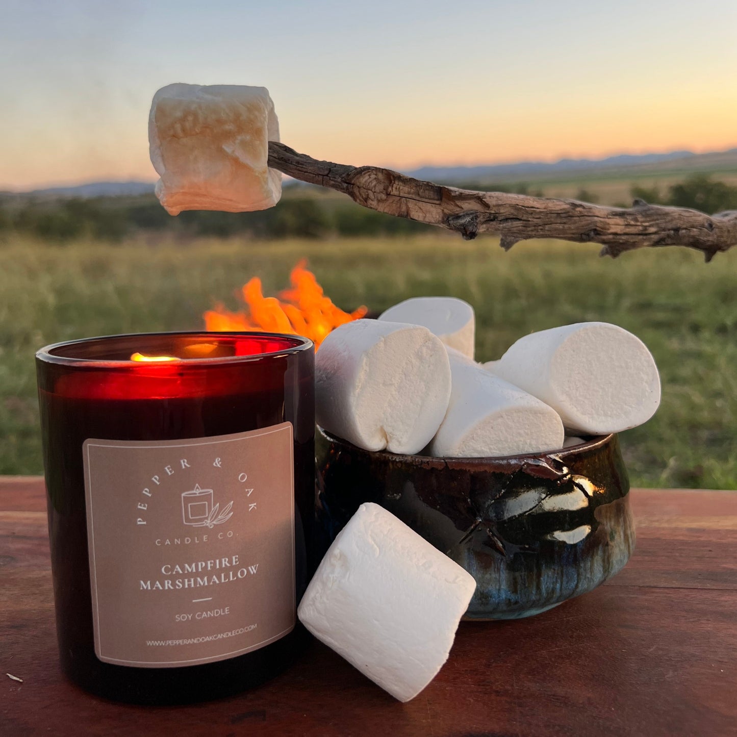 Campfire Marshmallow Soy Candle