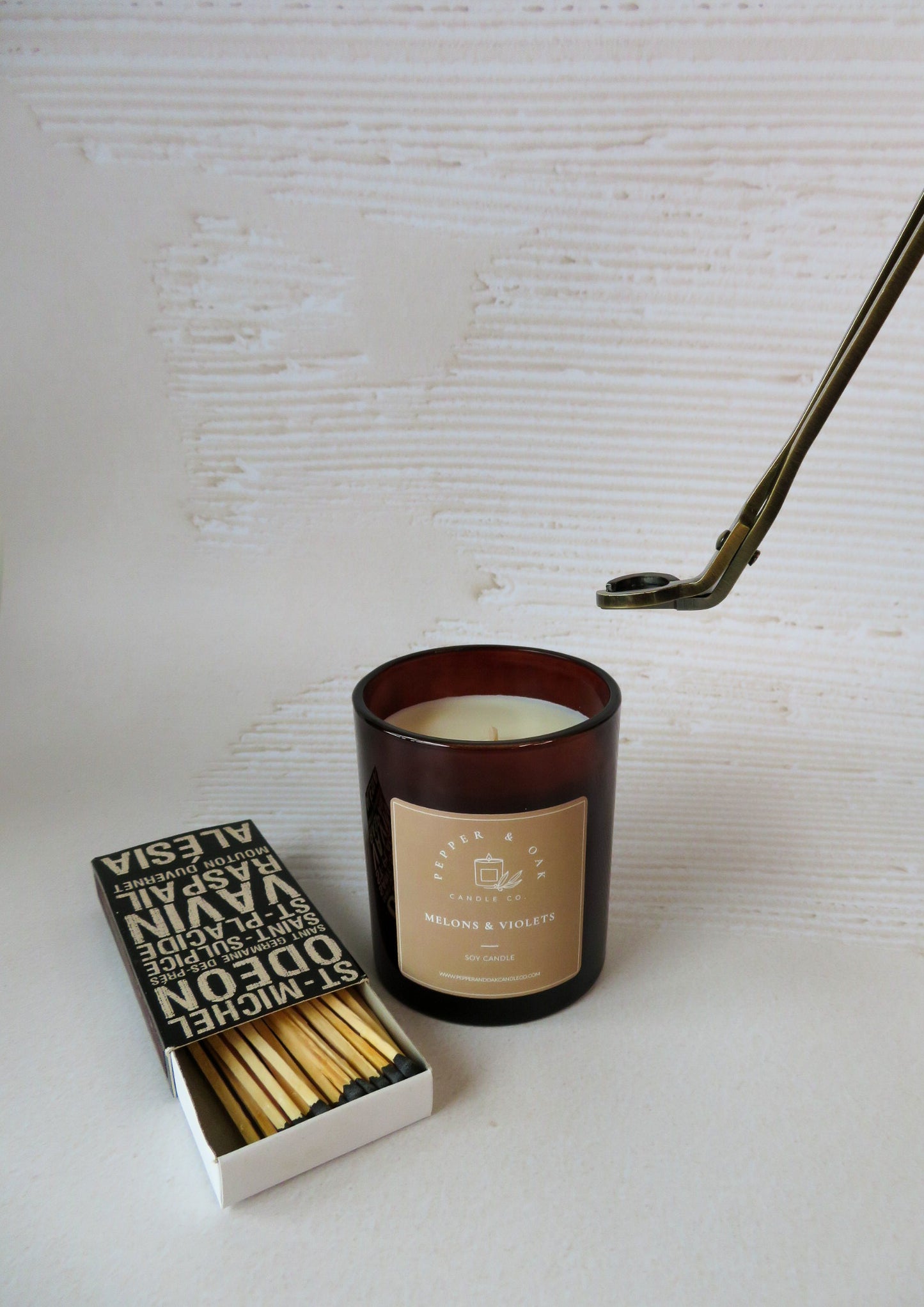 Melons & Violets Soy Candle