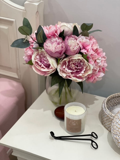 Pink Peony Soy Candle