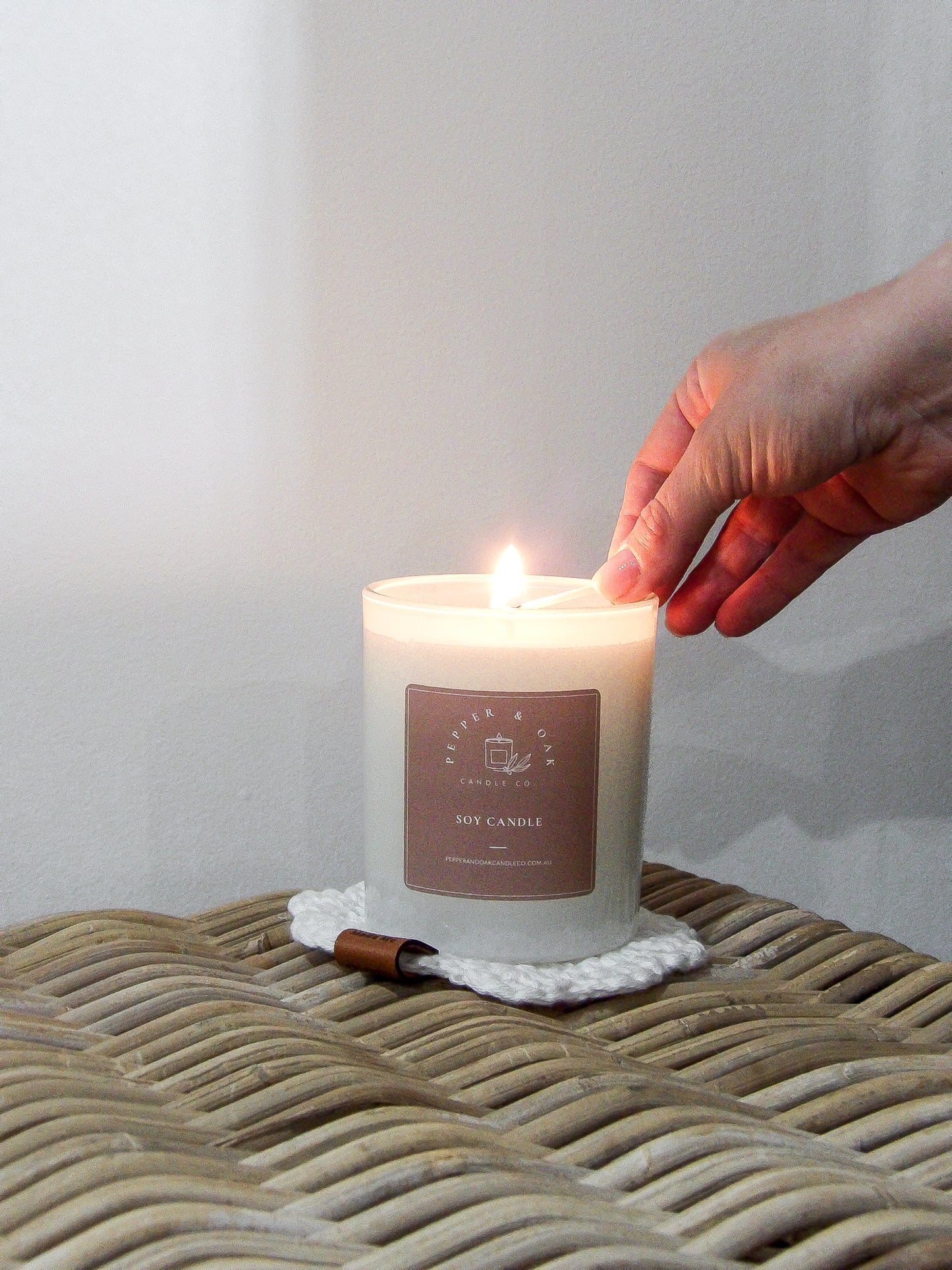 Crochet Candle Coaster