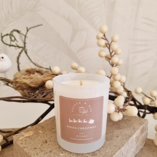 White Christmas Soy Candle