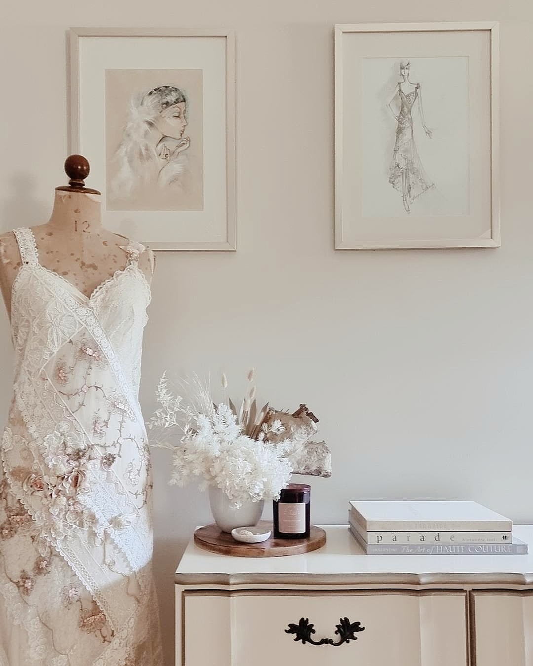 Luxury Soy candle on display in a boutique store